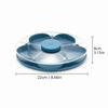Multi Grid Rotating Snack Tray Divided Spins Candy Nut Storage Snack Box Container  for Home,Picnic