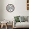 Утолщенный Рустикальный Декор Стен Круглый Резной Цветочный Бохо Арт Украшение Круглое Рустикальное Настенное Искусство Современное Украшение Для Спальни Ванной