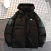 Мужское хлопковое пальто-двойка, зимний новый стиль, подростковое утолщенное мужское пуховое хлопковое пальто-куртка
