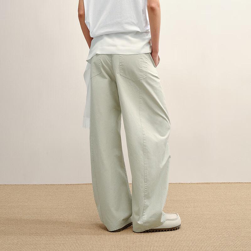 LESS 2025 Autumn Cotton Suit Trousers