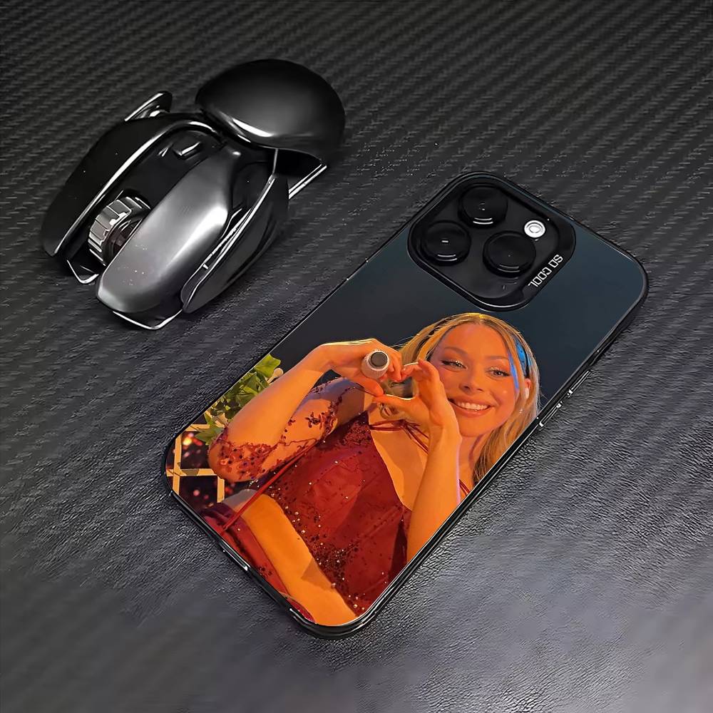 Singer A-Ayliva wallpaper Phone Case For iPhone17,16,15,14,13,12,11 Plus,Pro Max Colored Silver Plated Inside Cover