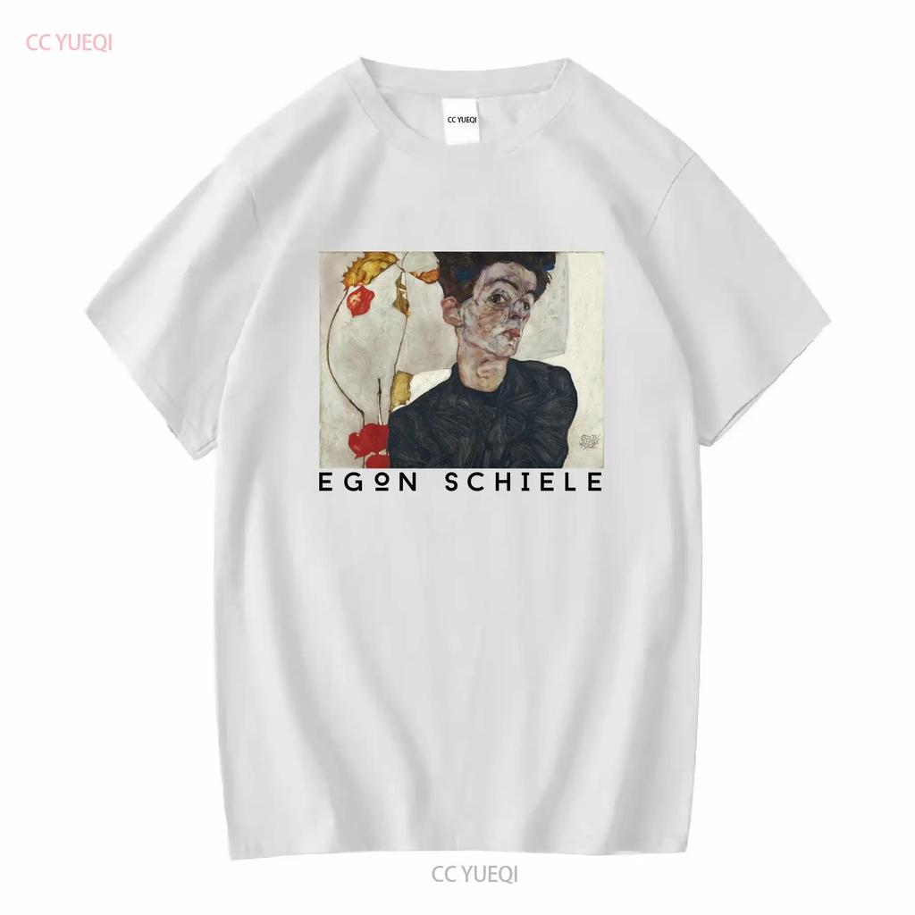 Egon Schiele T shirt Retro Expressionist Vintage Aesthetic Art History Clothes Fine long or short sleeves vintage Washed Soft