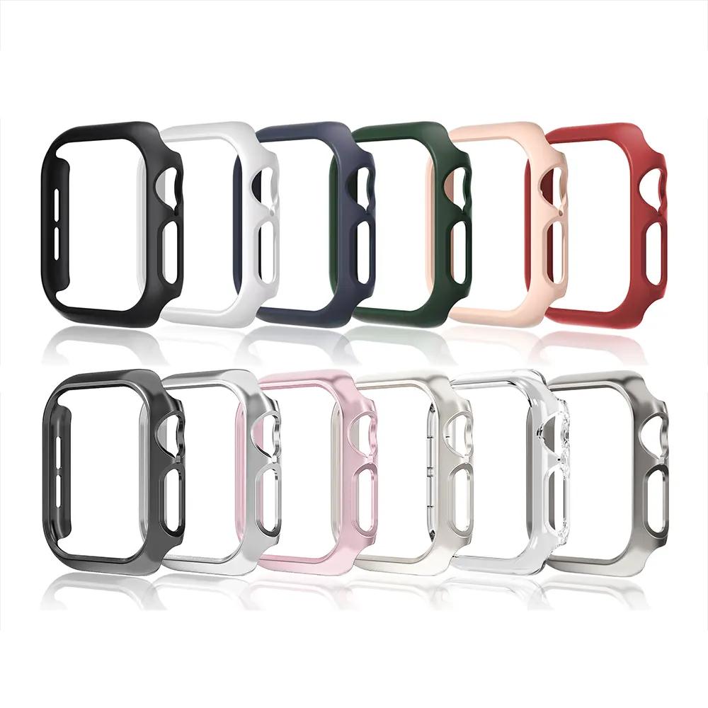 Чехол для Apple Watch Case 46мм 42мм 41мм 45мм 44мм 40 Аксессуары Защита экрана из ПК Бампер iWatch Серия 11 10 9 7 8 6 se 5 4