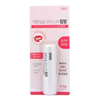 3WB Wellbeing Health Farm Pretty Lips Увлажняющий бальзам для губ 4,5 гX1 (розовый)/Бальзам для губ с ароматом вишни для сухих губ