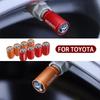 4 шт. Матовые колпачки на ниппель колеса автомобиля для Toyota RAV4 Corolla Camry Frontier Supra C-HR Hilux Tacoma PradoCorolla CHR Аксессуары