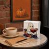 Retro Style Napkin Holder Holder, Ghost Halloween Theme, Transparent Acrylic Vertical Dispenser, for Dining Tables Bars Kitchens Party Lightweight