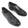70s-80s? Vintage USA Made/UFCW O’Sullivan/Goodyear Welt Leather Full Brogue Wingtip/9.5EEE/Black/BLACK/(USED)