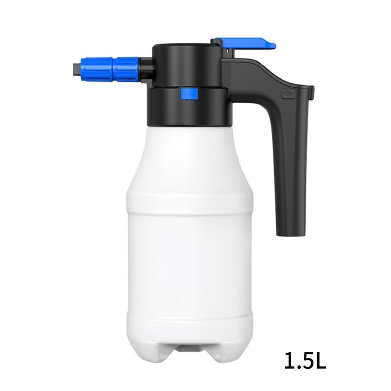 Электрический пенный распылитель 1,5 л Генератор пены для мойки автомобилей Литиевая батарея 3000 мАч Пенные насадки Автомойка Пенный распылитель