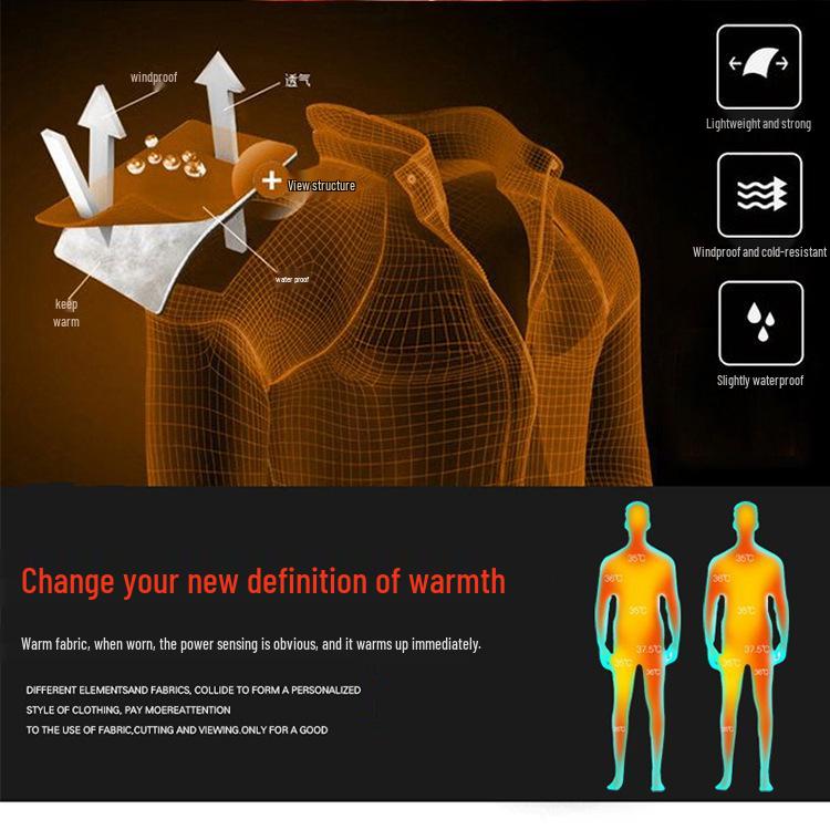 Men's 2024 Trendy Warm Down Jacket for Autumn/Winter - Thickened and Cold-Proof Outerwear for All Ages