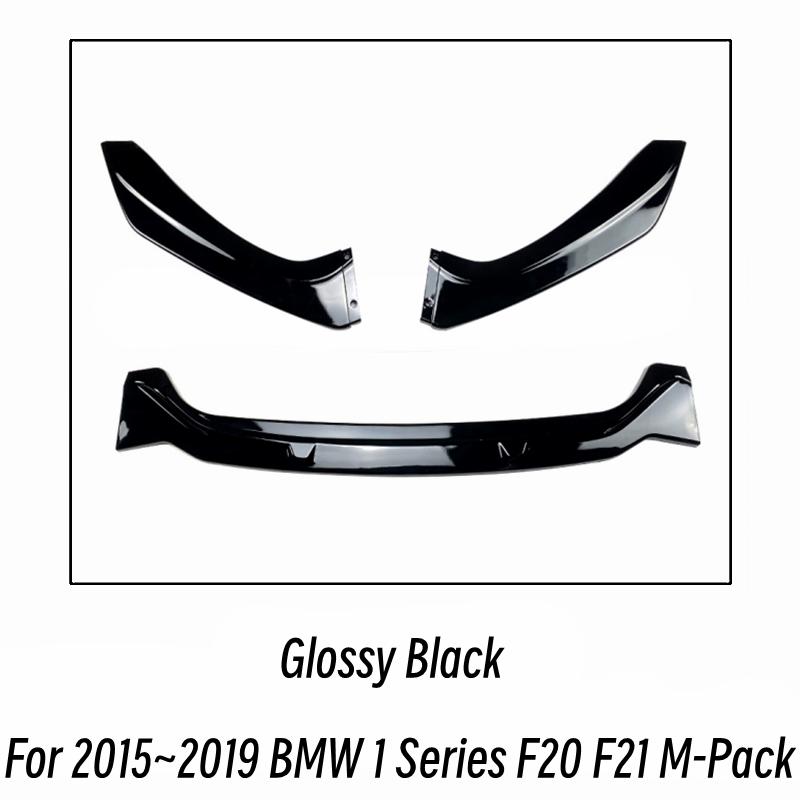 For BMW 1 Series F20 F21 M-Pack 118i 120i M135i M140i M Performance Front Bumper Splitter Lip Diffuser Spoiler Car Accessories