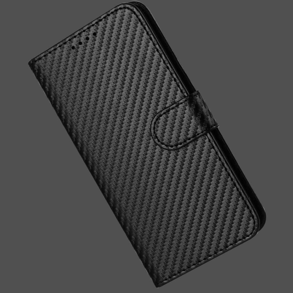For Infinix Note 50x 5G Wallet Case with Strap Carbon Fiber Texture Leather Mobile Cover