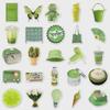 50 Nordic-style Green Mobile Phone Case Stickers: Cute, Waterproof, DIY Handbook & Computer Decor