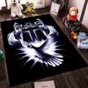 Cross and white dove printed non-slip rug, suitable for living room and bedroom sofas