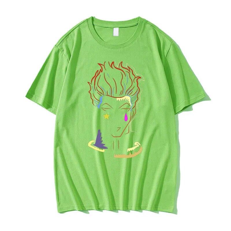Аниме Hunter X Hunter Hisoka Футболка с принтом Уличная одежда Унисекс Мода Harajuku Футболка с коротким рукавом Унисекс Женщины Unisexga Повседневные футболки