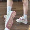 Высококачественная корейская версия милого пудрового цвета, нишевый дизайн, новая осенняя студенческая универсальная повседневная обувь