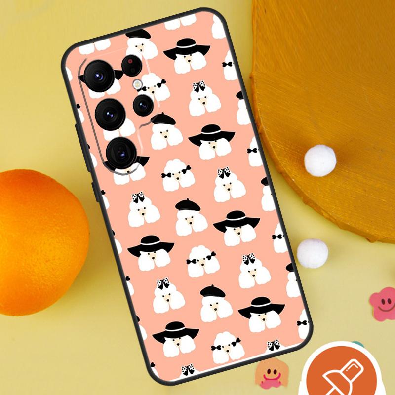 Poodle Dog Phone Case For Samsung Galaxy S25 Ultra S23 S22 S21 Ultra S9 S10 S20 Plus S24 FE Funda Cover