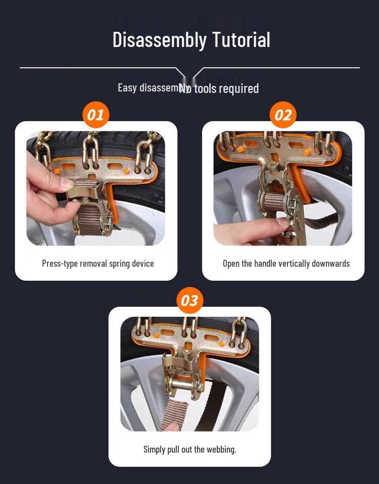 Compatible with Geely Emgrand and GS, protects tires without a jack, perfect for off-road SUVs and snow-covered terrains.