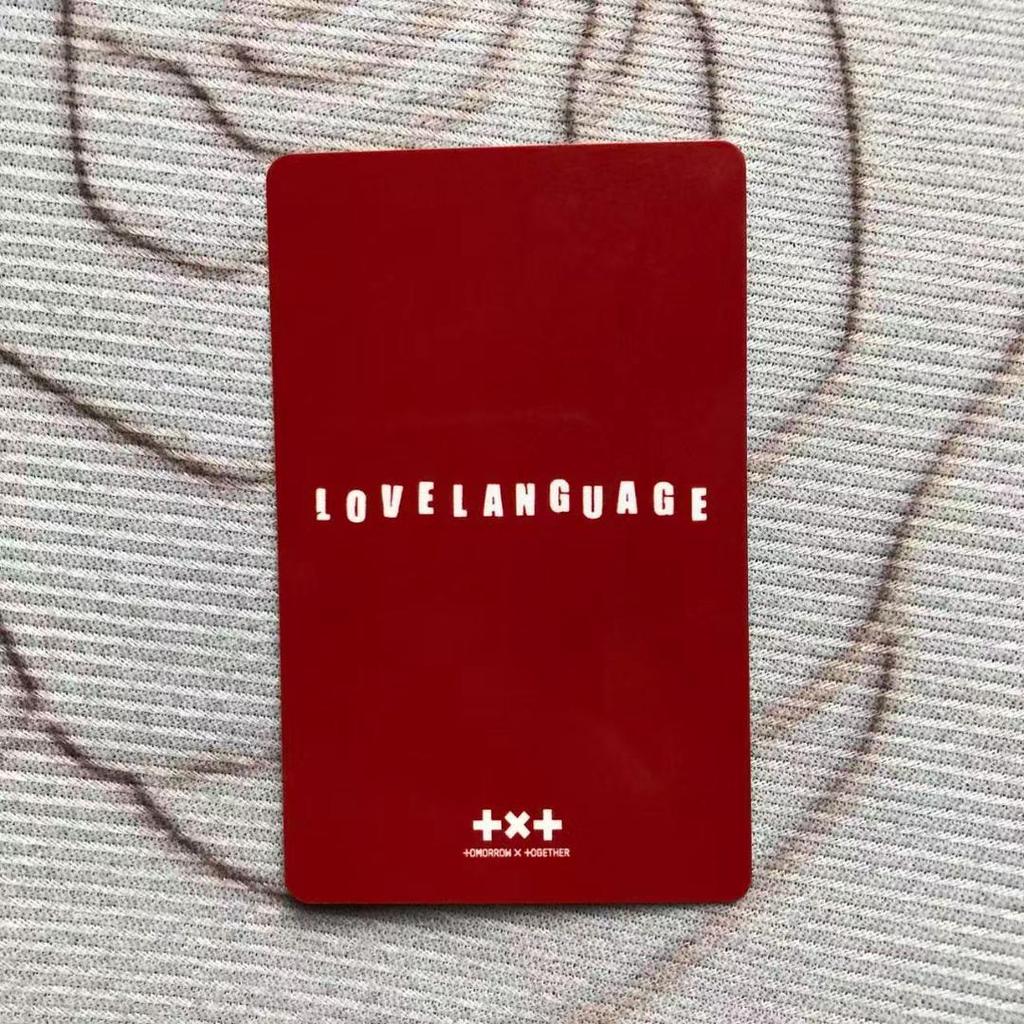 [USED] TXT Hueningkai Line Music Love Language Trading Card