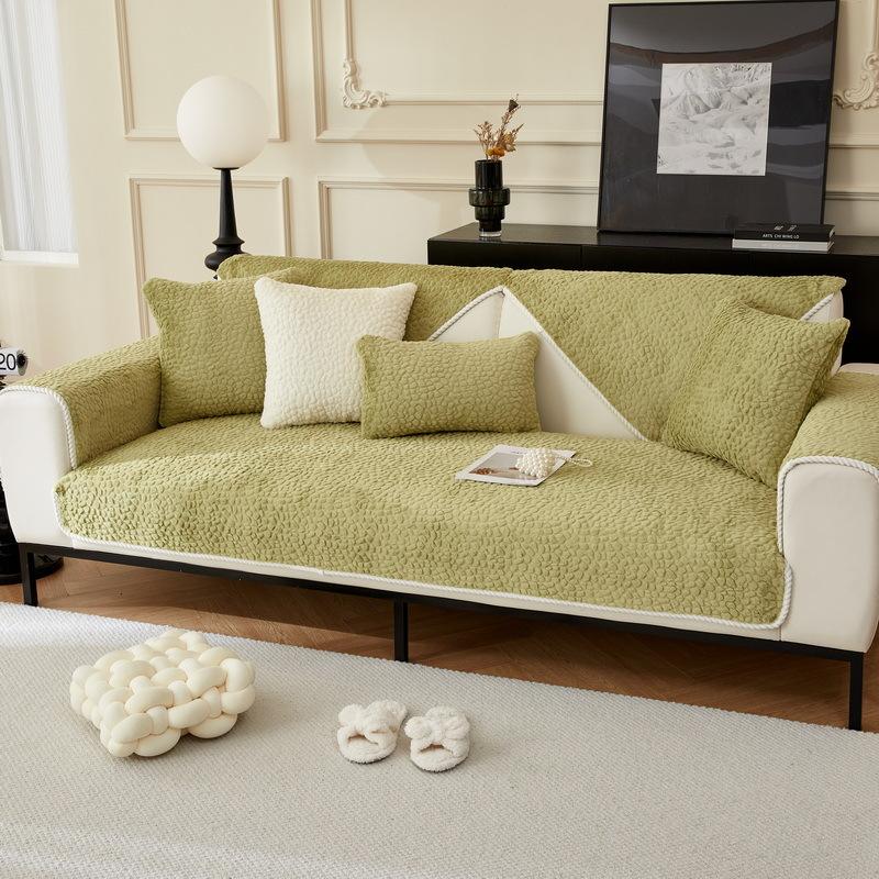 Новые утолщенные плюшевые чехлы для диванов в форме камней, чехол для дивана, противоскользящая защита для дивана, съемный чехол для дивана, подушка для гостиной