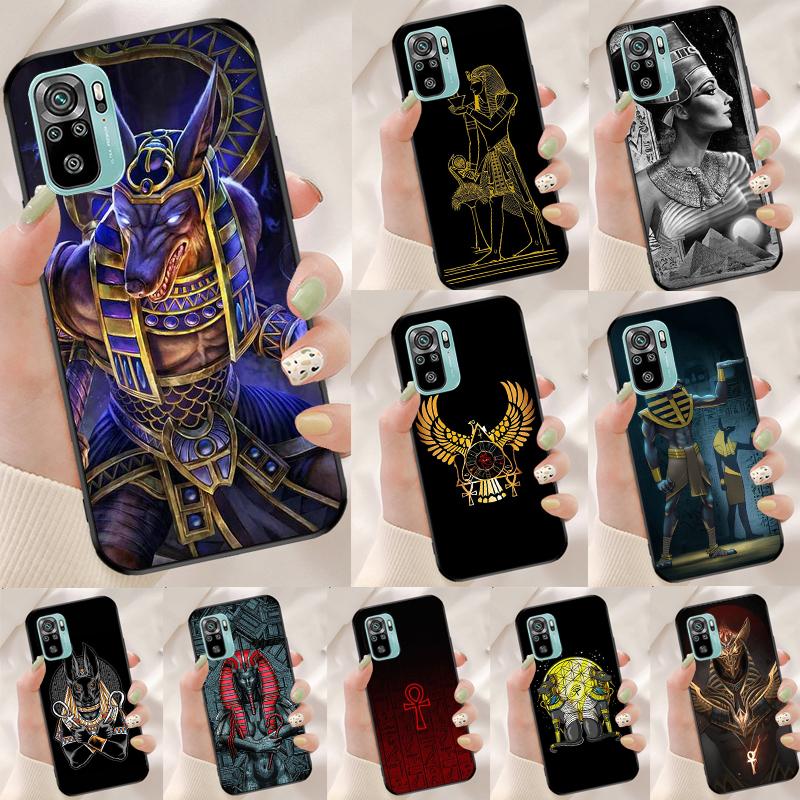 Египет Нефертити Анубис Анх Чехол Для Xiaomi Redmi Note 13 Pro 14 12 11 9 10 9S 10S 11S 12S Redmi 10C 12C 13C 14C Чехол