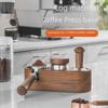 MOJAE Walnut Coffee Machine Handle Holder and Tamper Mat Set