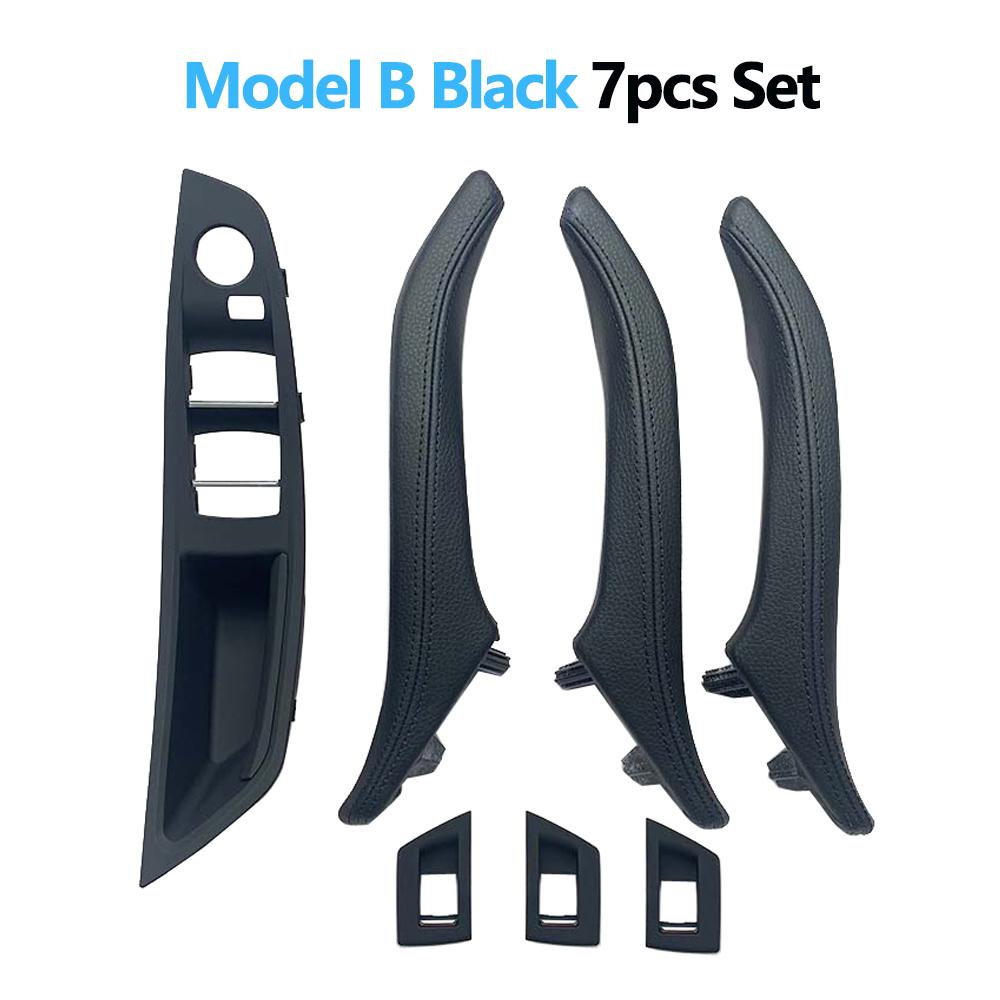 LHD 7 шт., подлокотник для внутренней двери, панель, ручка с кожаным внешним чехлом для BMW 5 серии F10 F11 F18 520 523 525 528 530
