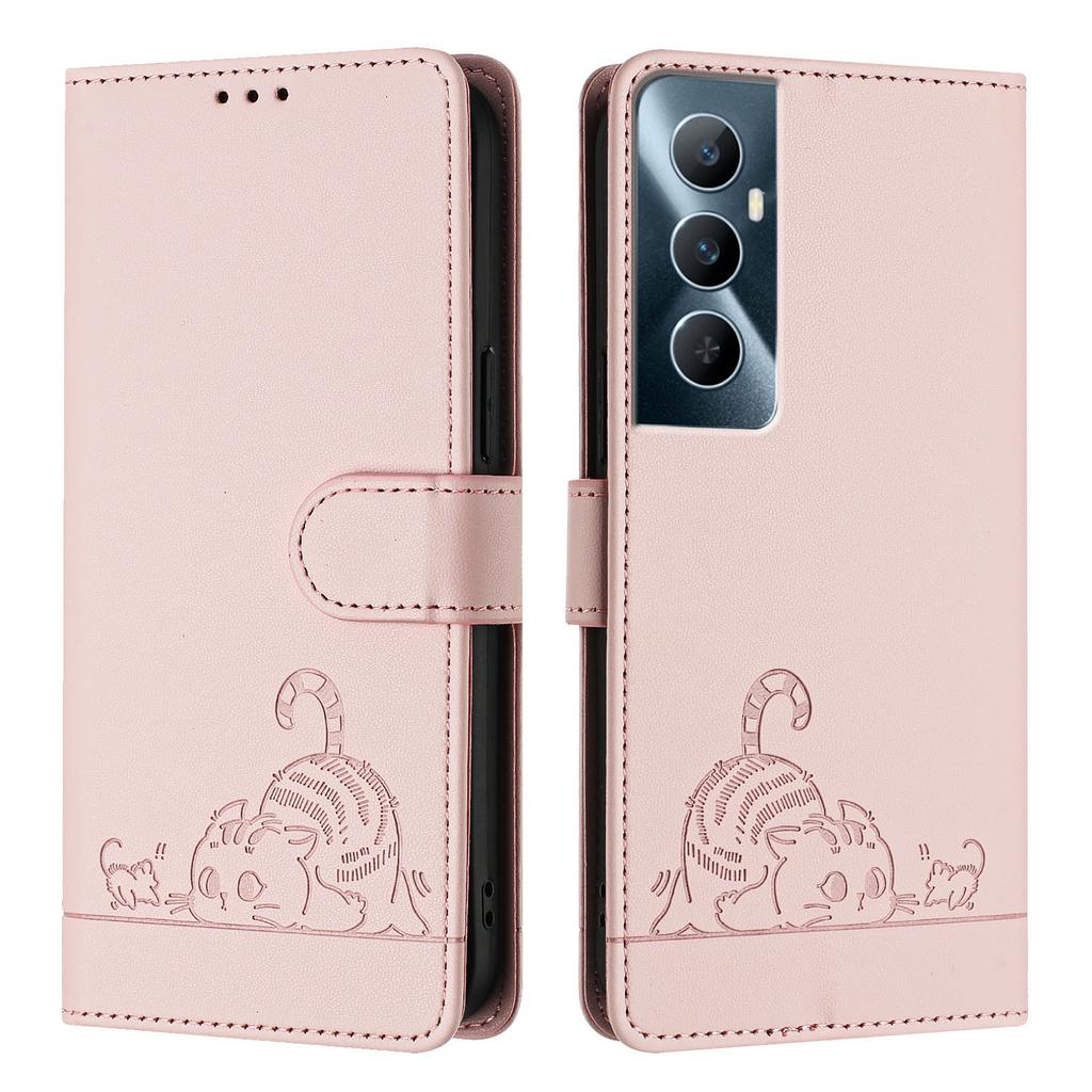 Чехол-книжка из искусственной кожи «Кошки ловят мышей» для серий Xiaomi, Redmi.Poco C51,C50,C65,M3,M4,M5,Mi 11,12,13,14,Redmi Note Series,K30s,K40,k60...