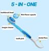 HR Medical Одноразовая зубная щетка Quick Clean 5-в-1, 10 шт. (Мята / Яблочная мята / Клубника) (10 вариантов)