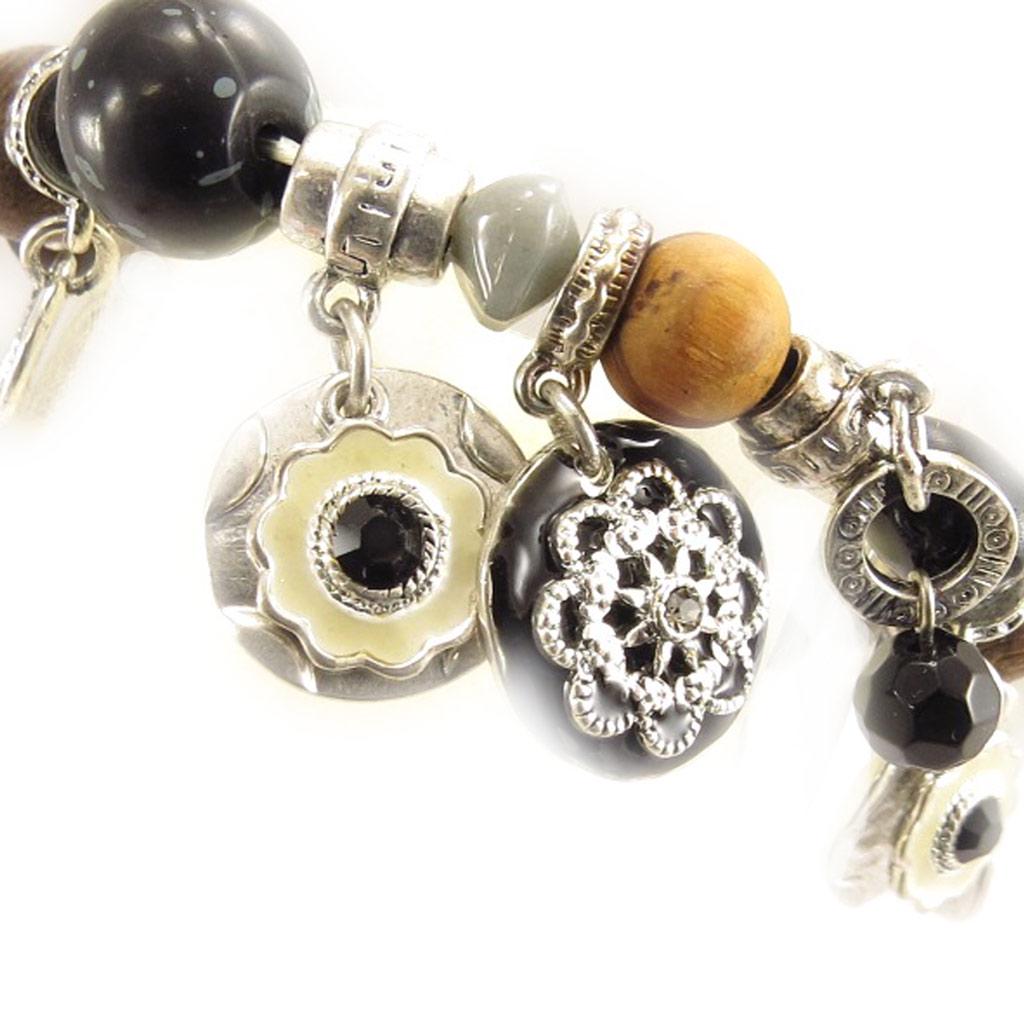 Les Trésors De Lily [C5295] - Дизайнерский браслет «Бабушка», черно-коричневый