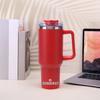 Yousheng термостакан из нержавеющей стали на 40 унций с вакуумной изоляцией и многоразовой соломинкой для путешествий дома и офиса