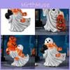 Halloween Ghost Pumpkin Statue With Resin Material For Festive Events And Gift Giving