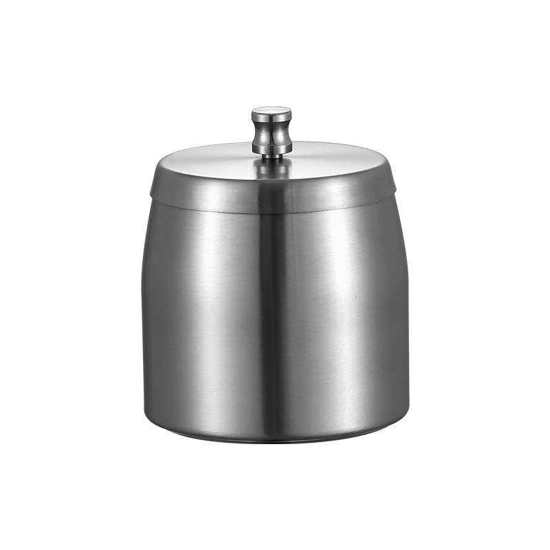 Ashtray thickened personalized stainless steel metal windproof home with cover for household use