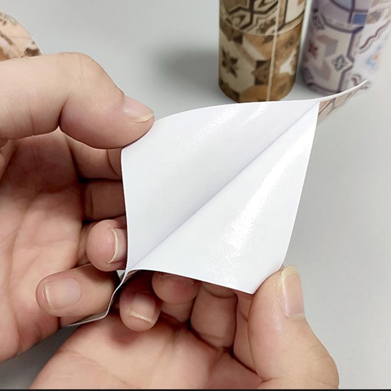 1 рулон обоев с цветочным принтом, наклейка на стену, фон, самоклеящаяся водонепроницаемая наклейка на плитку, декоративная полоса на талии 10x500 см