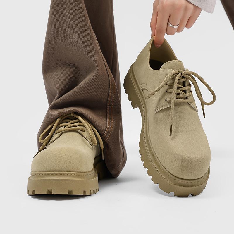 Мужская обувь Tooling 2025 весна новая мужская верхняя одежда для работы работа страхование ретро универсальные большие дерби модные туфли