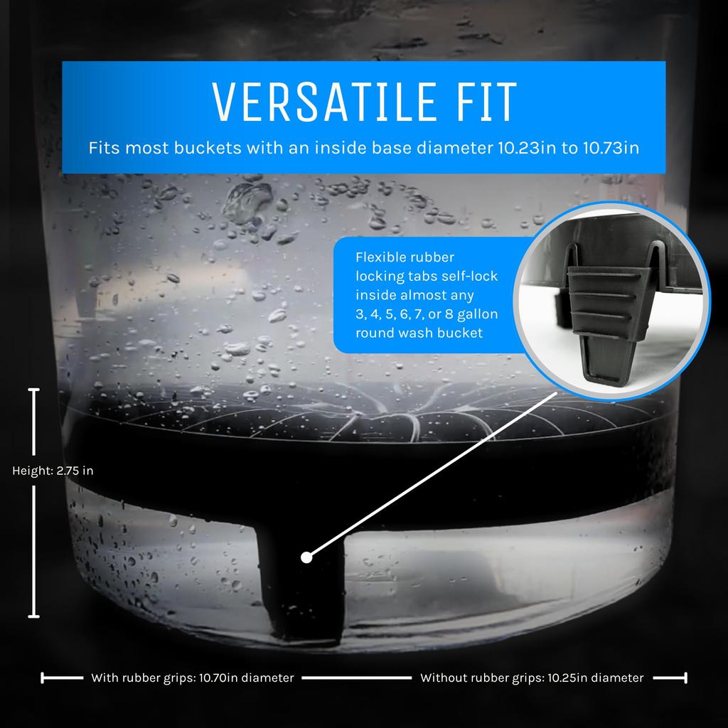 Detail Guardz DIRT LOCK Ведро для мойки автомобиля, Автомобильный фильтр для песка и камней, Защита от царапин, Принадлежности, Фильтр, Сепаратор, Черный, Запатентованный, DG-DL-BLK