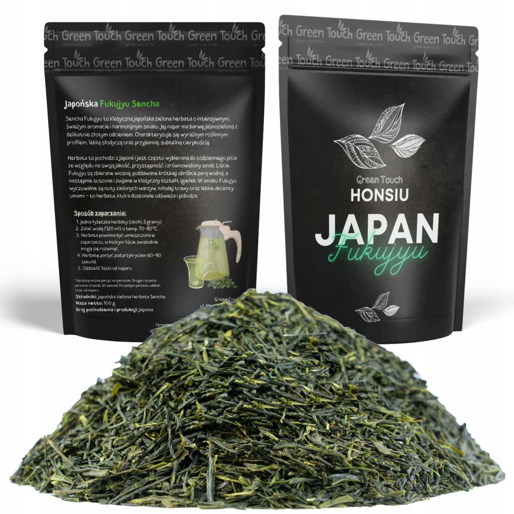 Herbata Zielona Japońska Japan Sencha Fukujyu 100 G Shizuoka Delikatny Smak