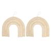 2Pcs Rattan Rainbow Wall Decor Rainbow Wall Hanging Baby Room Nursery Decor Living Room Kids Girls