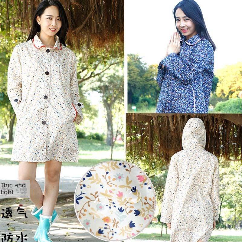 Fashion Women's Cute Korean-Style One-Piece WPC Raincoat