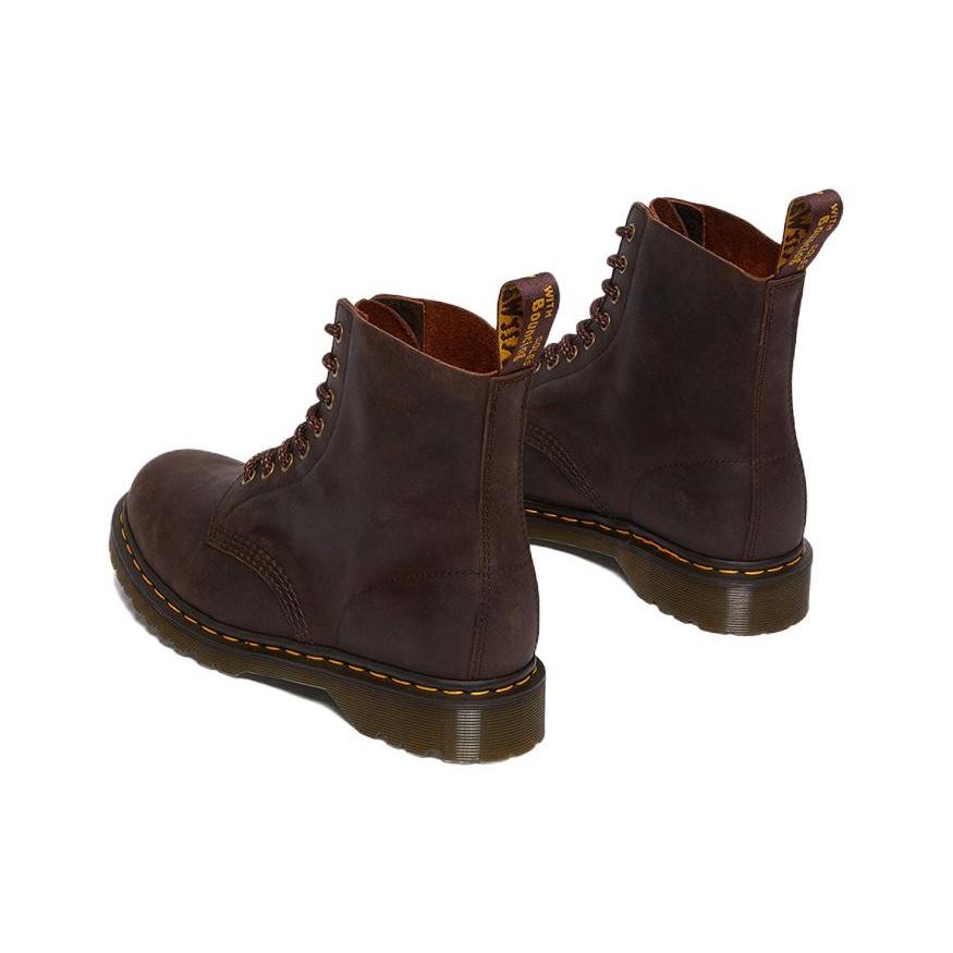 Dr. Martens 1460 Pascal Вощеные Ботинки на Шнуровке из Кожи Полного Дуба 'Каштановый' Унисекс 30670294