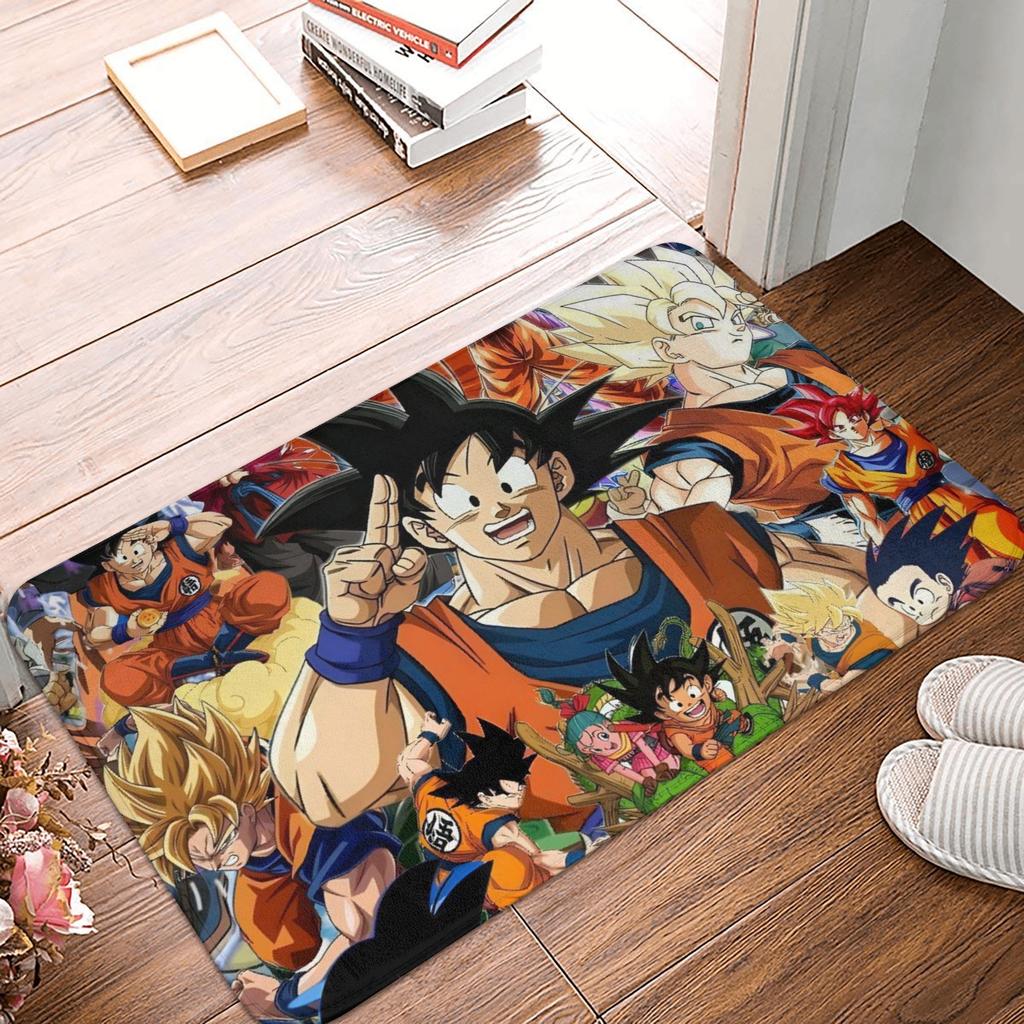 DragonBall Anime Dragon Ball Doormat Non-Slip Entrance Bath Kitchen Door Floor Mat Garage Carpet Rug
