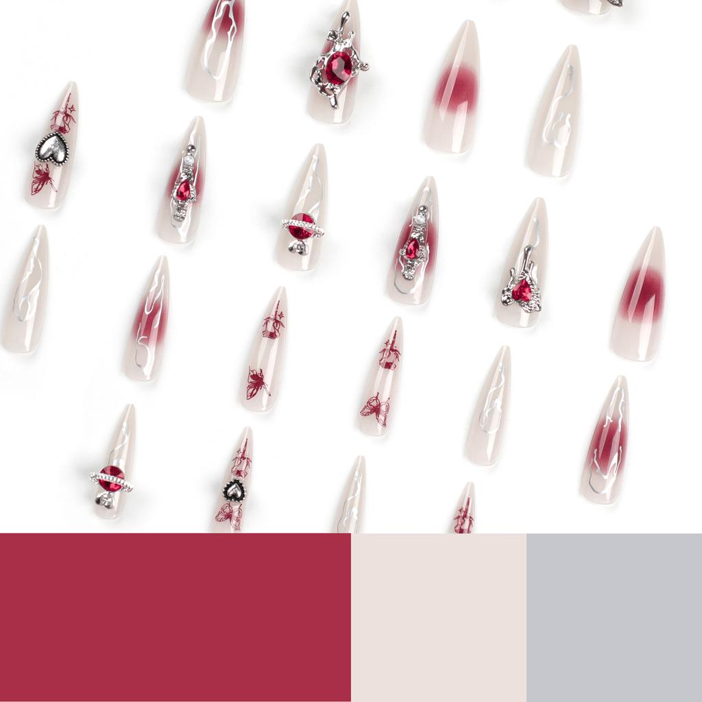 24 шт. Spice Girl Wear Nail Piece Nail Art False Nail Wear Nail Patch Nail Art Piece Nail Piece