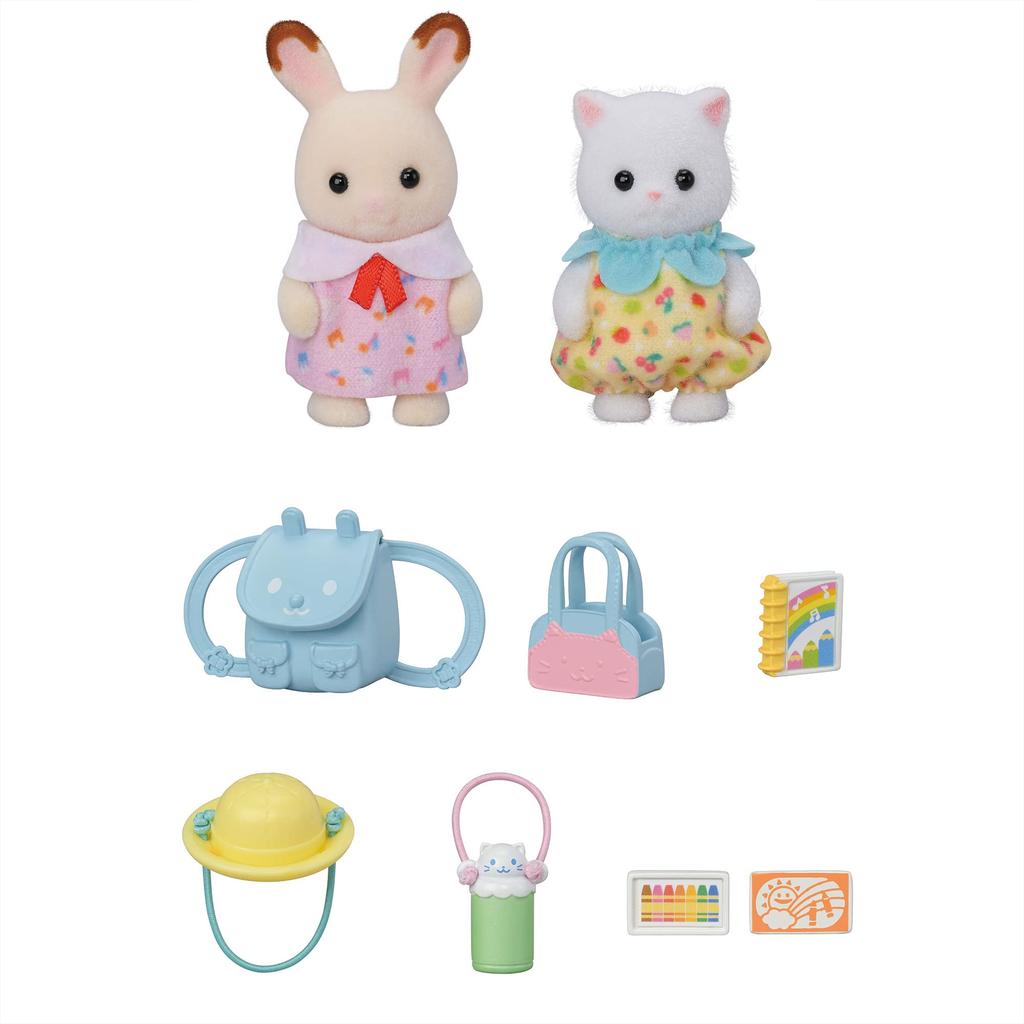 EPOCH Sylvanian Families House Baby Set ST Mark Certification Игрушечный кукольный домик Sylvanian Families [Дружба -Поездки на работу-] S-73