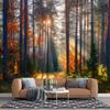 Autumn Sunshine Forest Wallpaper Natural Forest Mural Modern Living Room Bedroom Backdrop Wall Mural