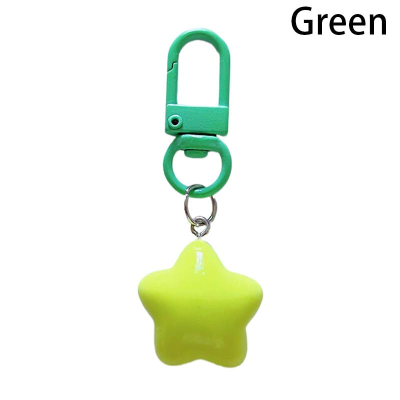 1 Pcs Cute Stars Keychain Pendant Keyring For Girls Backpack Charm Headphone Case Accessory Creative Gifts