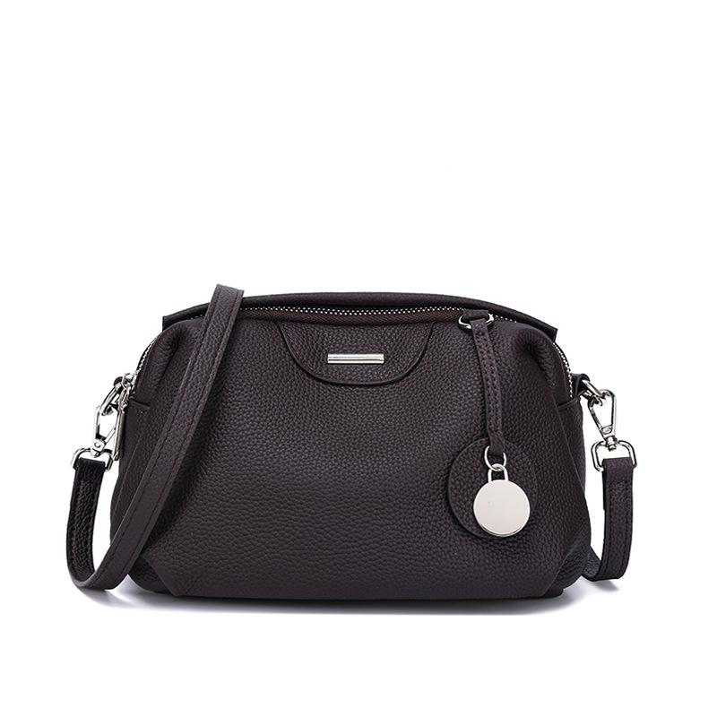 Сумка из коровьей кожи первого слоя, сумка через плечо для женщин, новая женская сумка Boston, универсальная сумка через плечо для поездок на работу