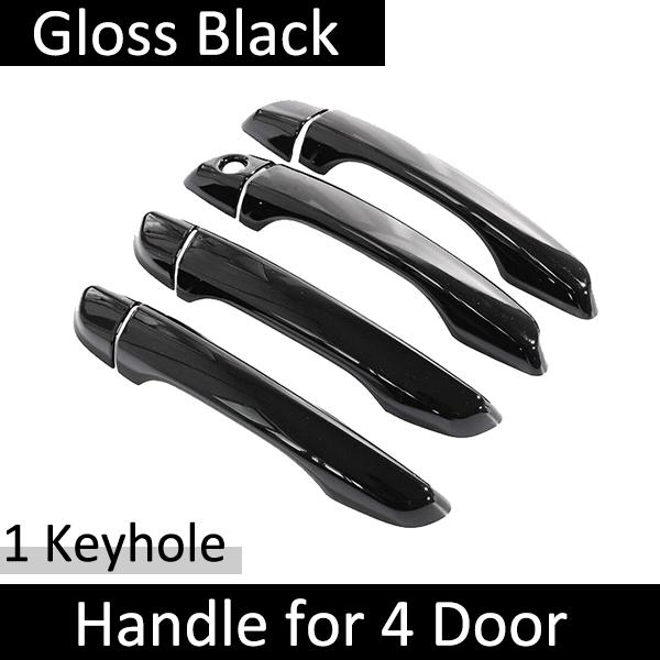 Для Citroen C3 Cross SX SY 2017 2018 2022 2023 Глянцевая черная наружная ручка двери Наклейки на отделку автомобиля