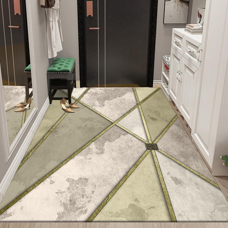Входной ковер Классический напольный коврик Сбор пыли Домашний Мягкий ковер в пасторальном стиле Ретро декор Коврики