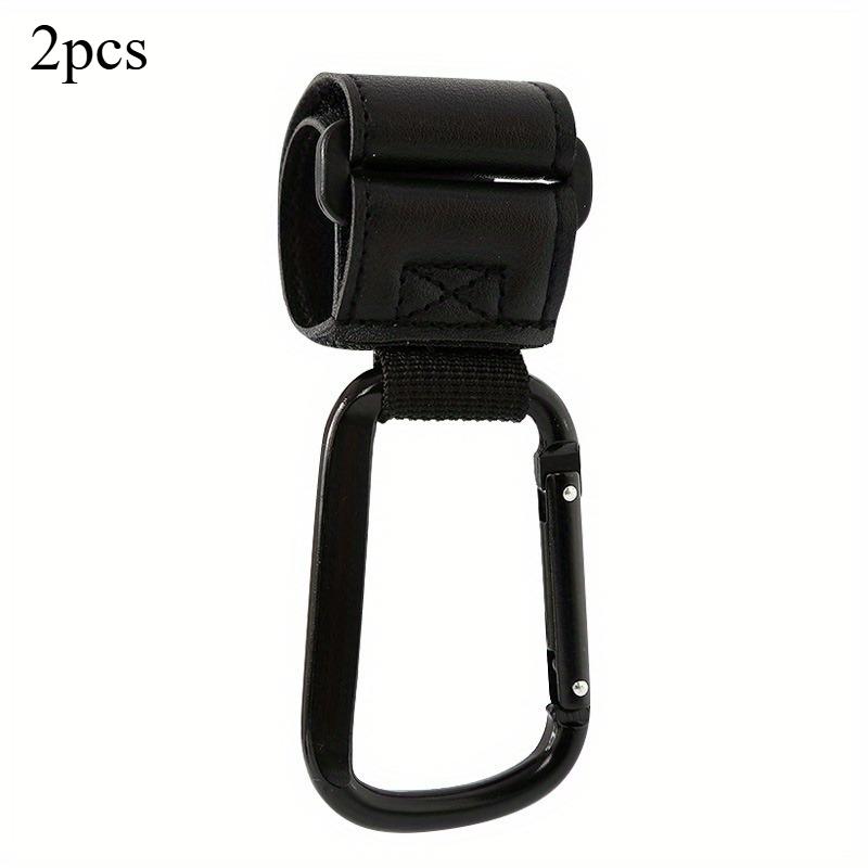Baby Diaper Bag Hook, Multi-function Stroller Organize PU Leather Adjustable Hook, Handcarts and Pram Stroller Storage hook.