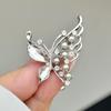 Индивидуальная японская и корейская бриллиантовая бабочка брошь женская мода High Sense Pearl корсаж нишевый костюм аксессуары