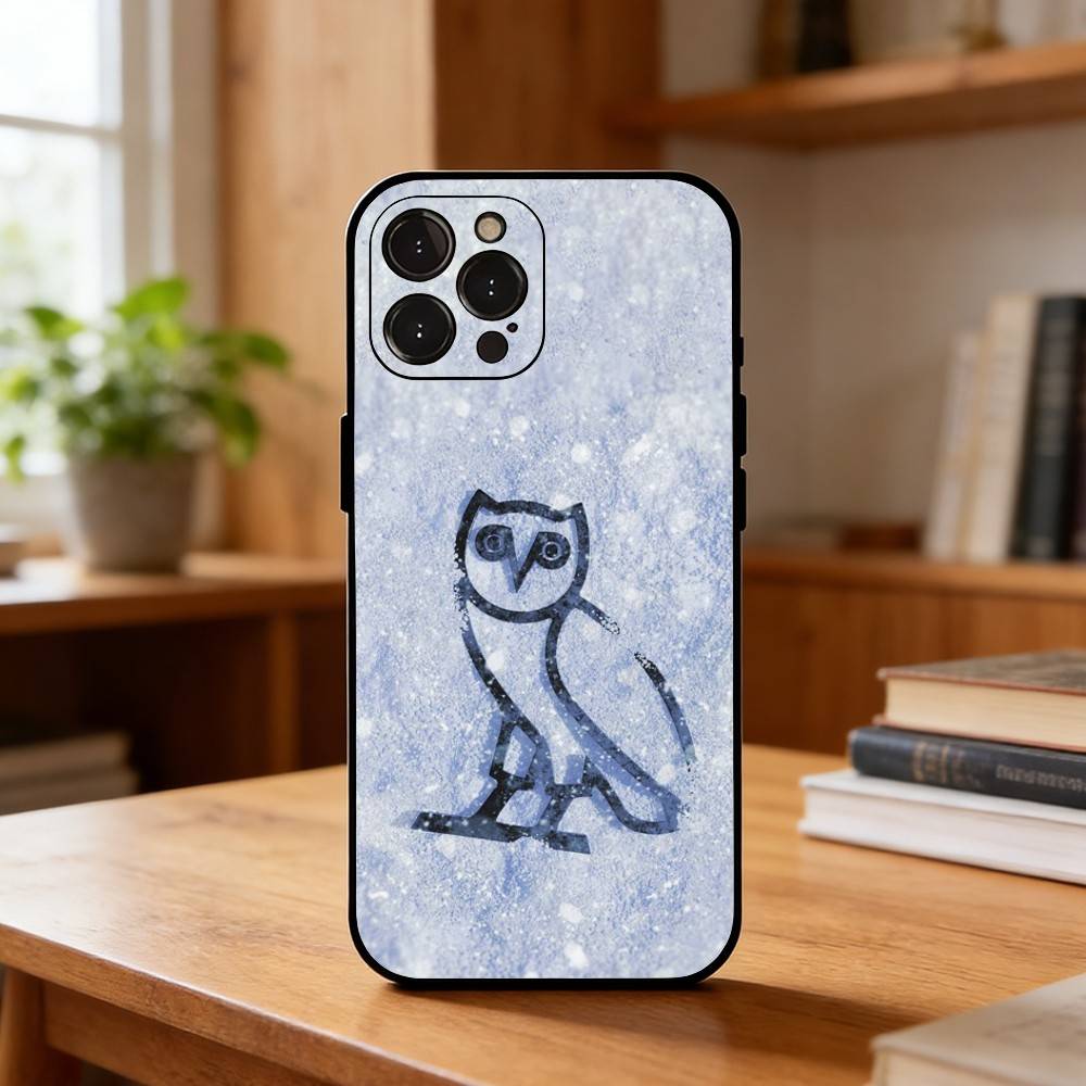 Drake O-OvO O-OWL Phone Case For iPhone17,16,15,14,13,12Plus,Pro Max,XS,5G Soft Silicone Black Cover
